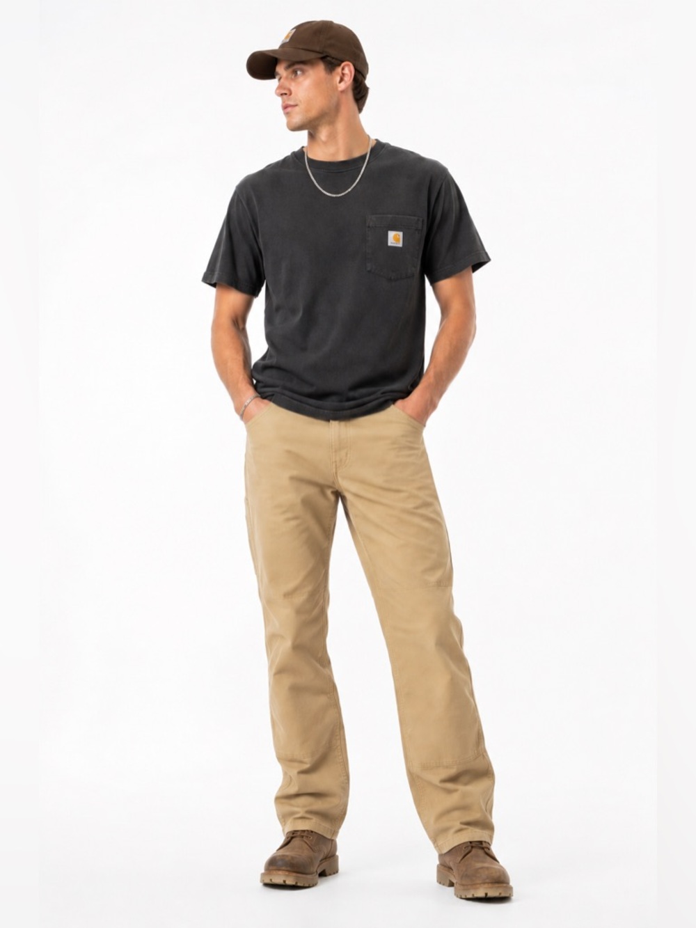 Carhartt Rugged Flex Relaxed Fit Canvas Work Pants Men’s 32x32 Khaki
